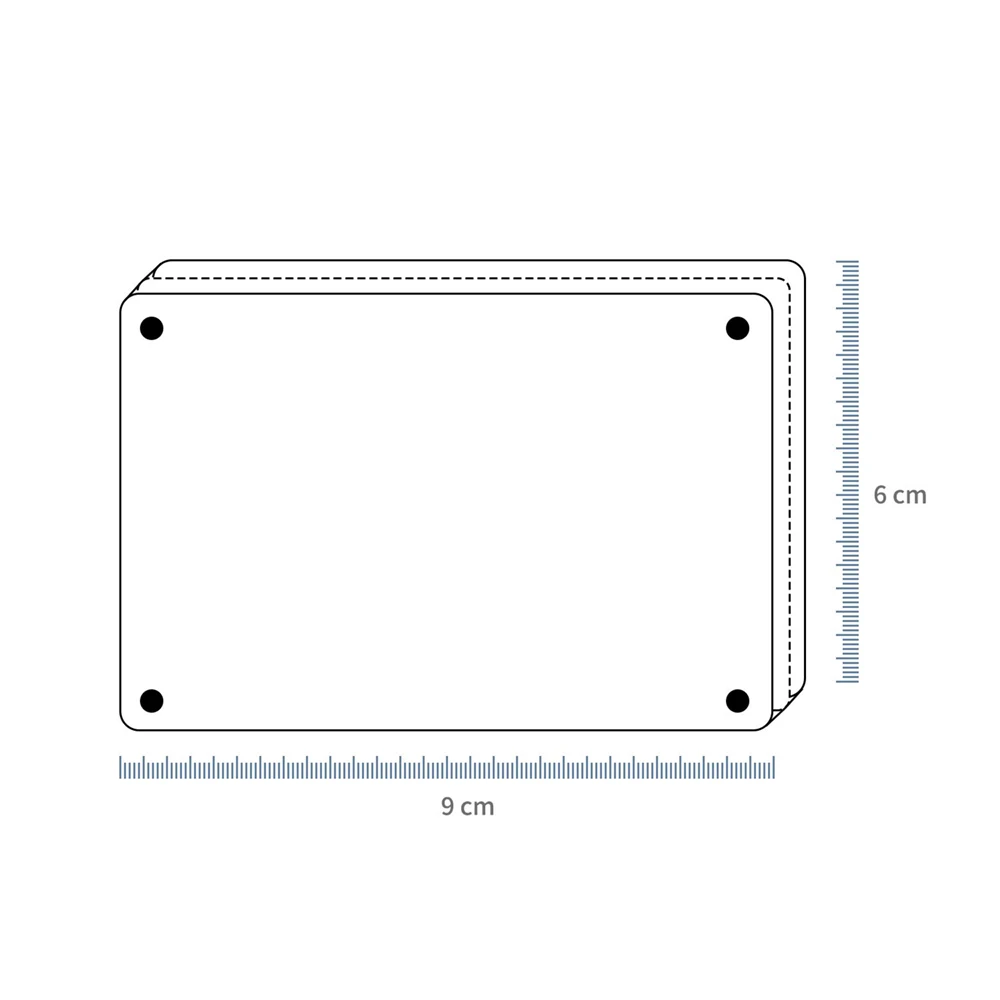 Acrylic Refrigerator Magnetic Frame Double Sided Clear Reversible Refrigerator Magnet Photo Frame 3/5/10Pcs