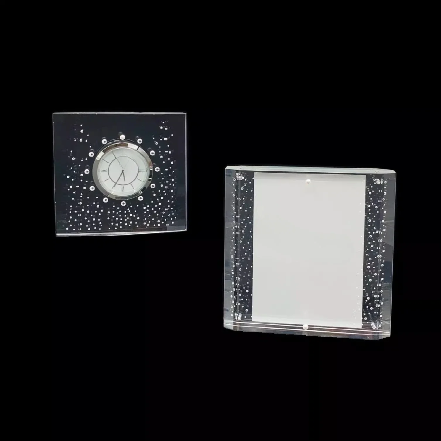 Ocean Foam Pearl Clock Photo Frame Set Peripheral Gifts