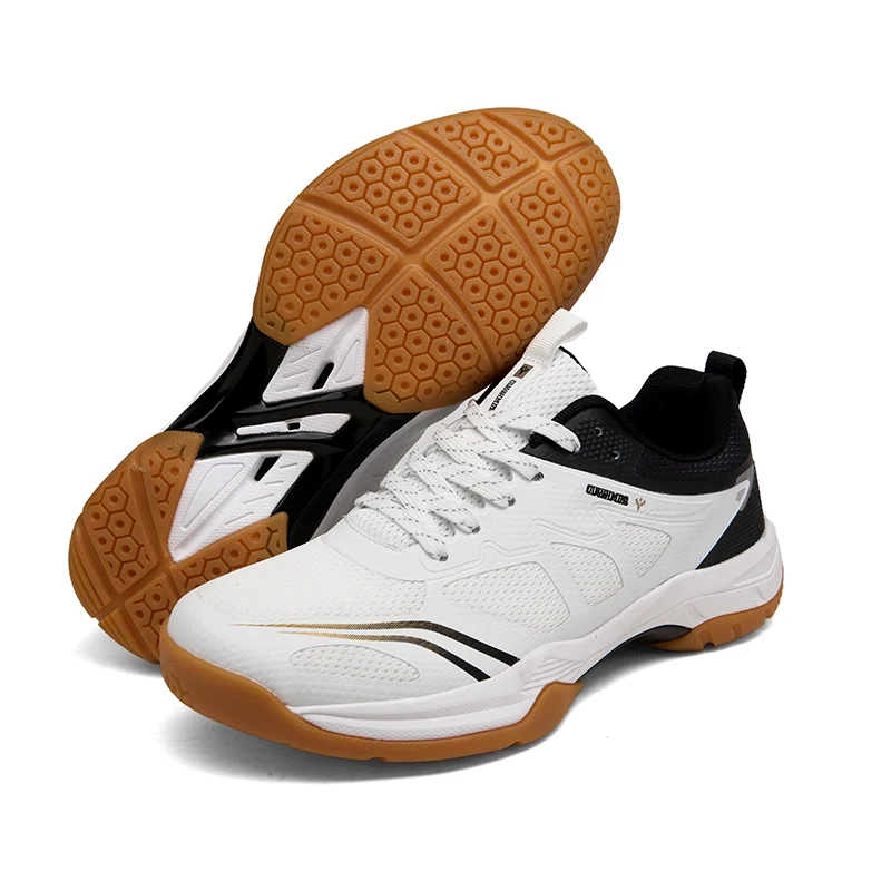 プロ仕様の滑り止めバドミントンシューズ、男女兼用、大きいサイズ、テニススニーカー、ジム、アウトドアスポーツ用
