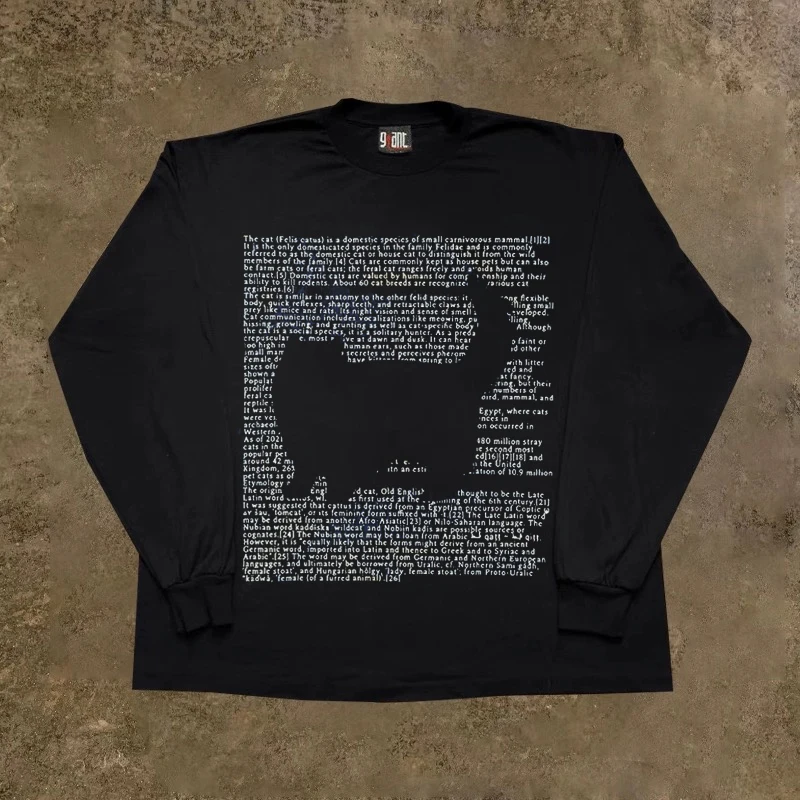 Long Sleeve 310 Pure Cotton Men's T-Shirt Upward Hero Non-Light American Style Couple's T-Shirt Youth Loose Fit Printed Tee