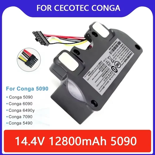 CECOTEC CONGA 12800mAh バッテリー交換 5090 5490 6090 7090 ロボット掃除機 18650 バッテリーパックアクセサリー
