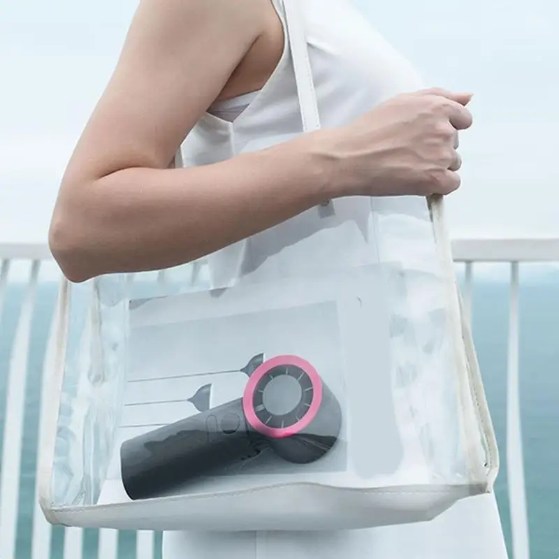 J6PE Portable Outdoor Handheld Fan 4 Speed Mini Cooling USB Rechargeable Control