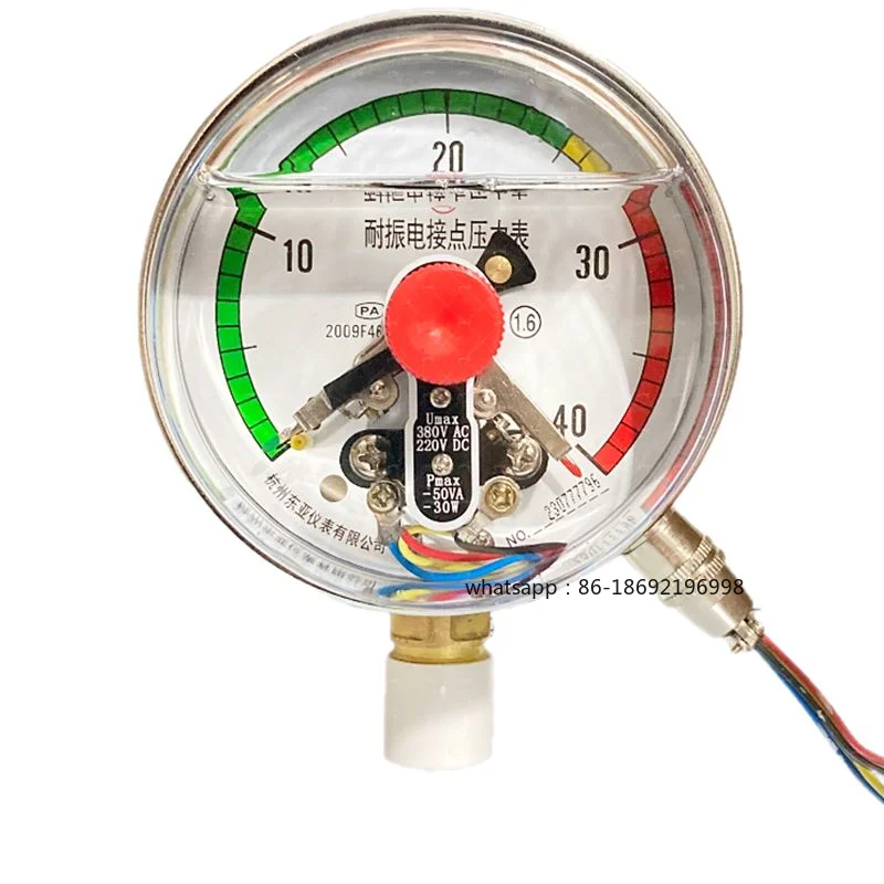 

YNXC100 Shock-resistant Electrical Contact Pressure Gauge 1.6MPa 40 60 Vibration-resistant Electrical Contact Gauge