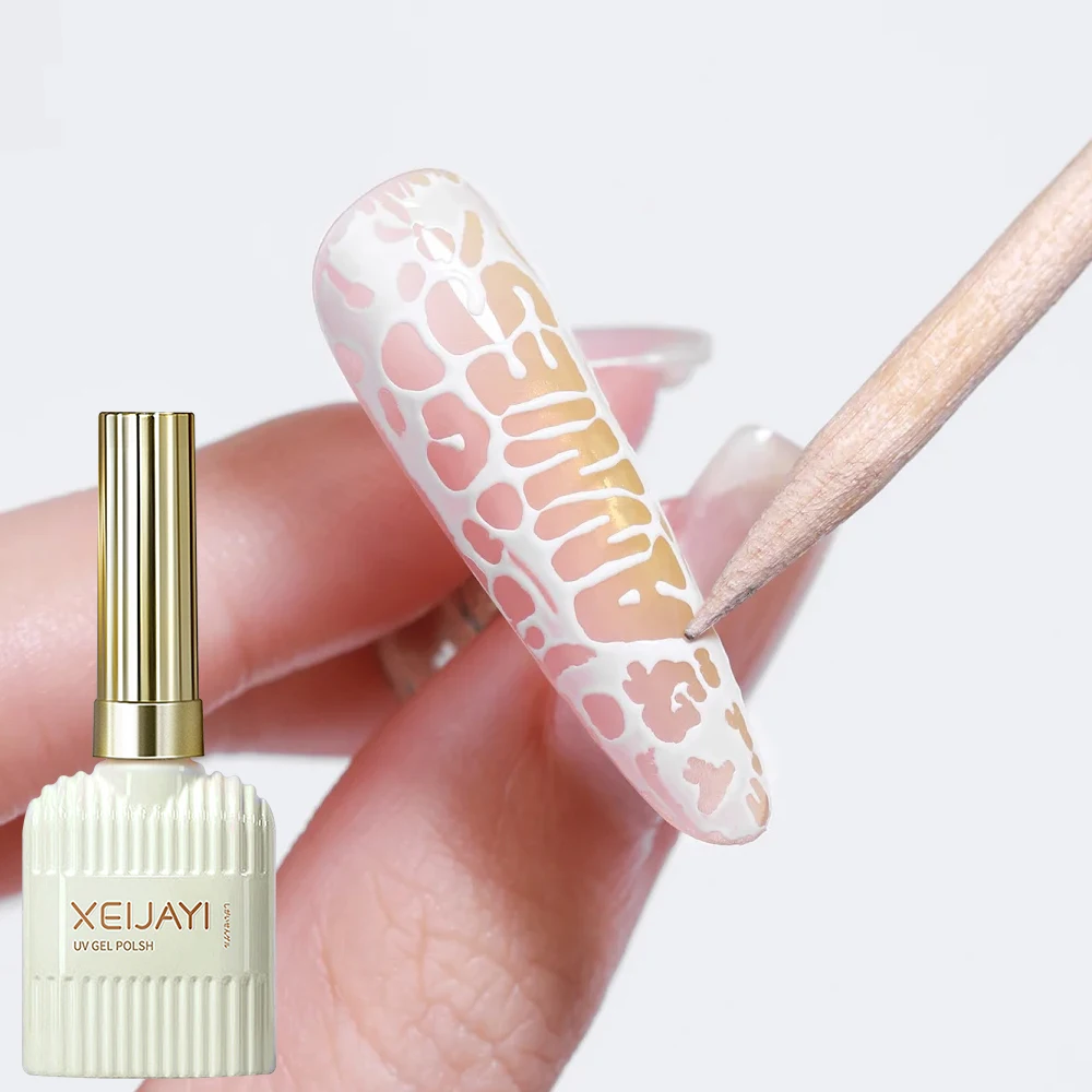 15ml profissional poke base casaco para gel de unhas primer especial para não-remoção arte do prego renda buraco padrão forma gel vernizes de unhas