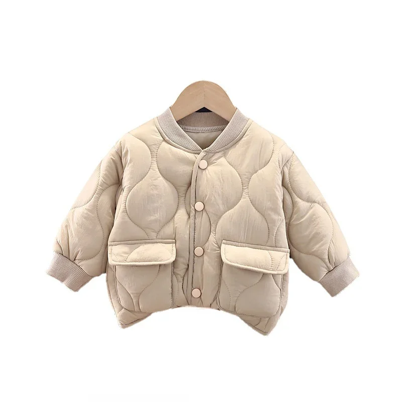 

New Winter Baby Boys Clothes Children Girls Fashion Thick Long Sleeve Cotton Coat Toddler Casual Costume Infant Kids Sportswear
