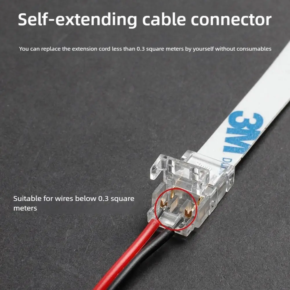 SMD Crystal Joint 2 3 4 5Pin LED Wire Connectors Solderless For 5mm 8mm 10mm Quick Terminal Block Strip Light Wire Connection