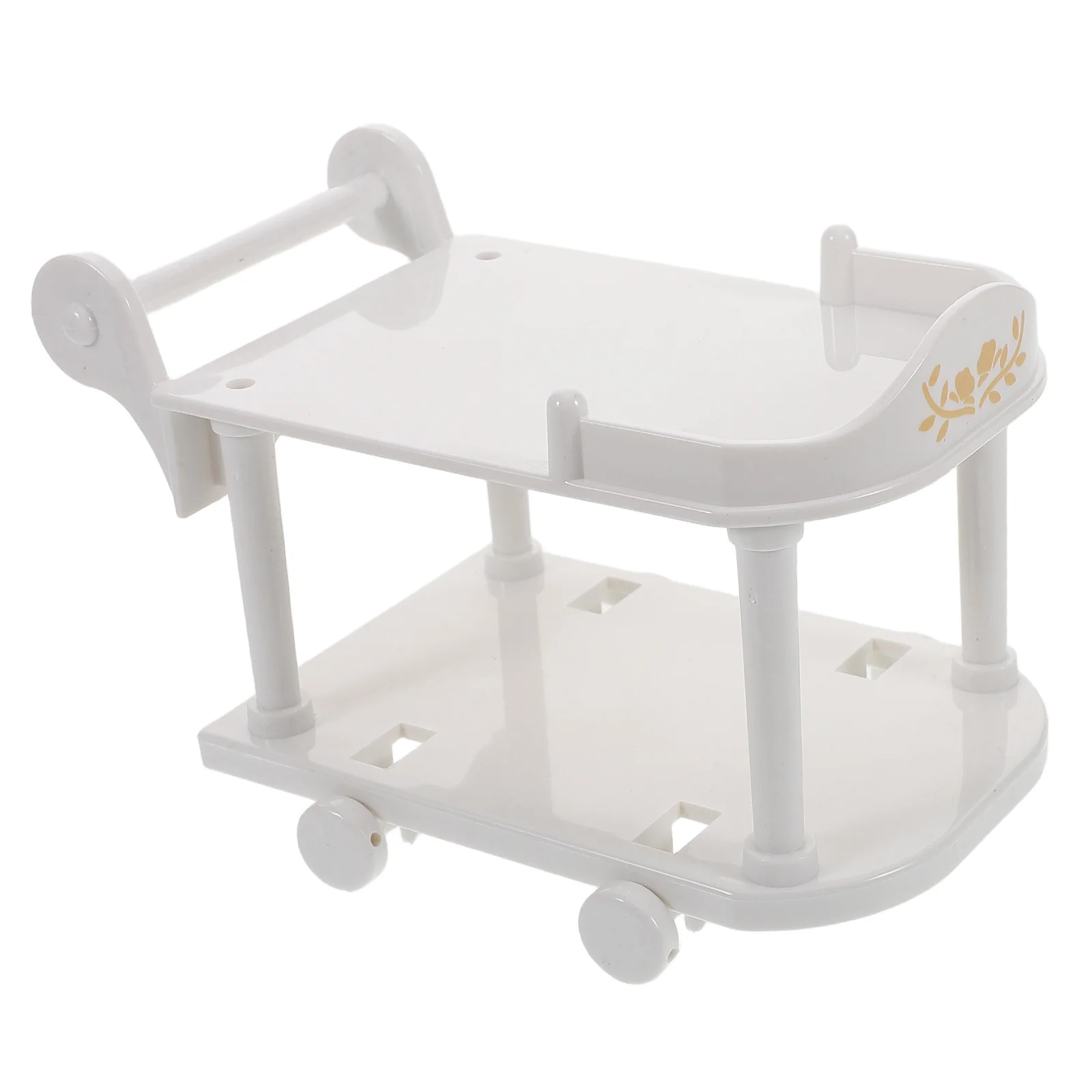 

Miniature 1 12 Scale Realistic Mini Food Cart Dollhouse Kitchen Accessories Plastic Decor Child Toy Exquisite Details Versatile