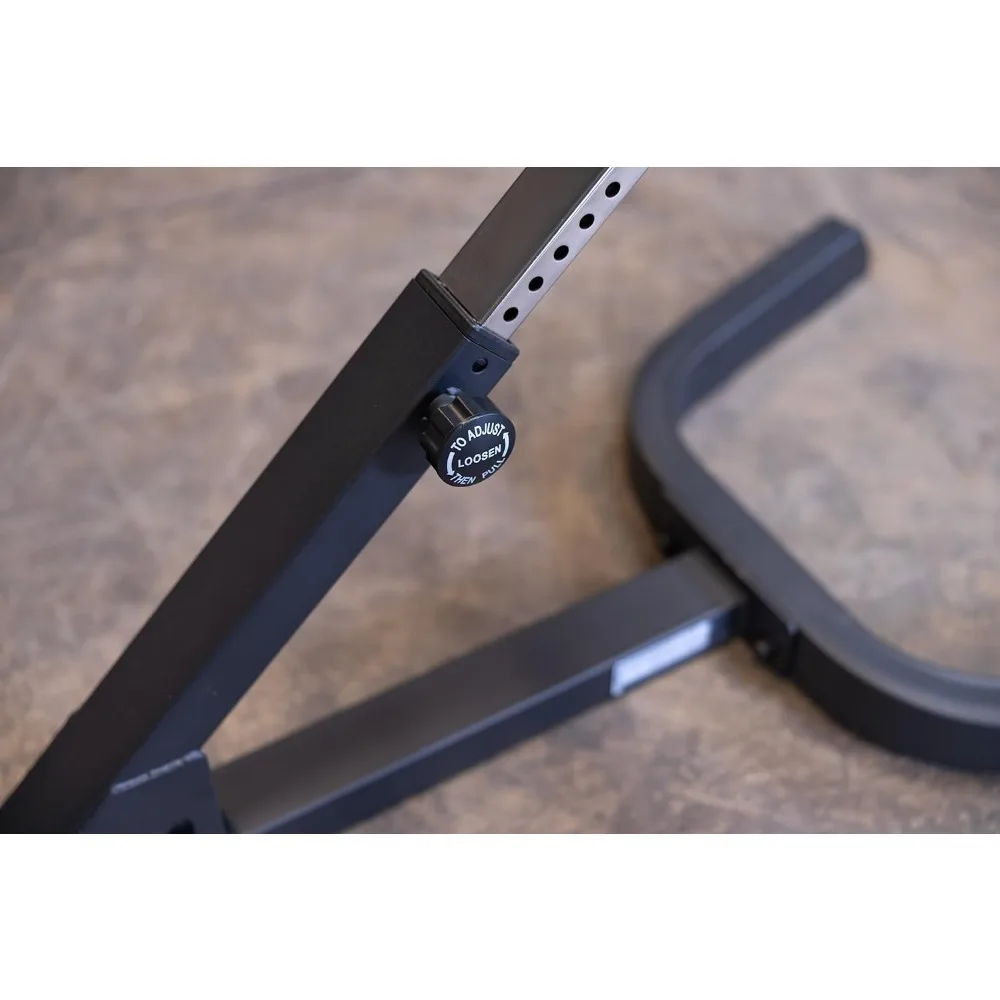 حار بيع! مقعد Hyperextension أسود بزاوية 45 درجة، آلة تمرين الظهر والبطن قابلة للتعديل مع وسادات دعم سميكة للمنزل #4