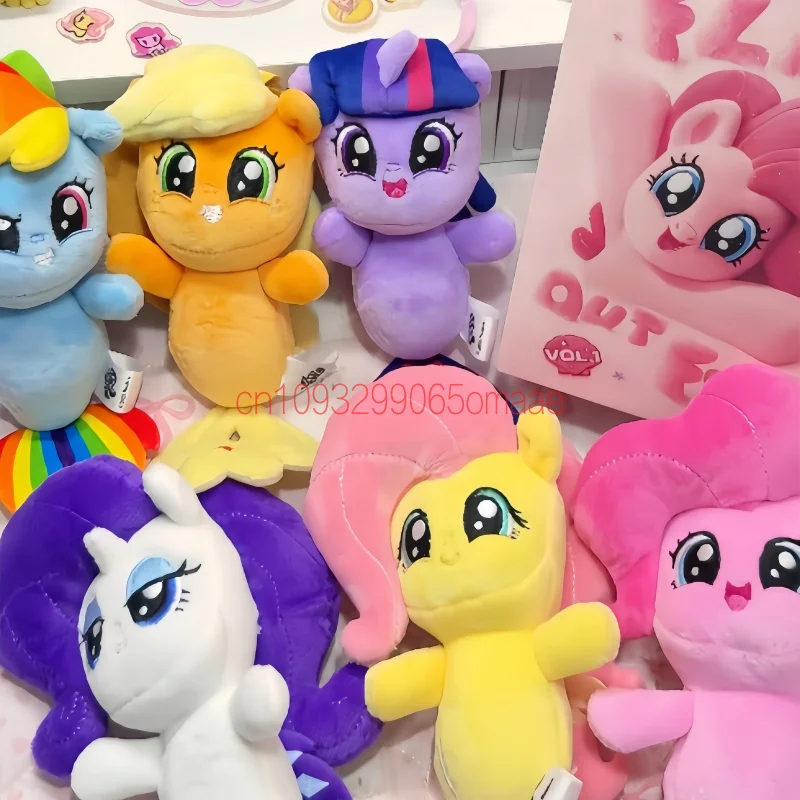 New Genuine Kayou My Little Pony Mermaid Pony Series Volume 1 Cute Blind Box Fluffy Tulle Fin Plush Keychain Bag Pendants Charm