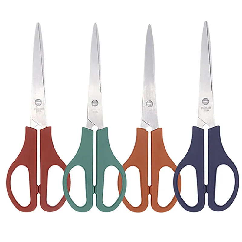 4 Kleuren Huishoudelijke Diy Papier Handgemaakte Cutter Rvs Rechte Kop Kantoor Student Shear Schaar Handgereedschap