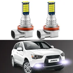 2Pcs For Mitsubishi ASX 2010 2011 2012 2013 2014 2015 2016 2017 2018 2019 LED Fog Lamp Bulbs Front Fog Light Canbus White