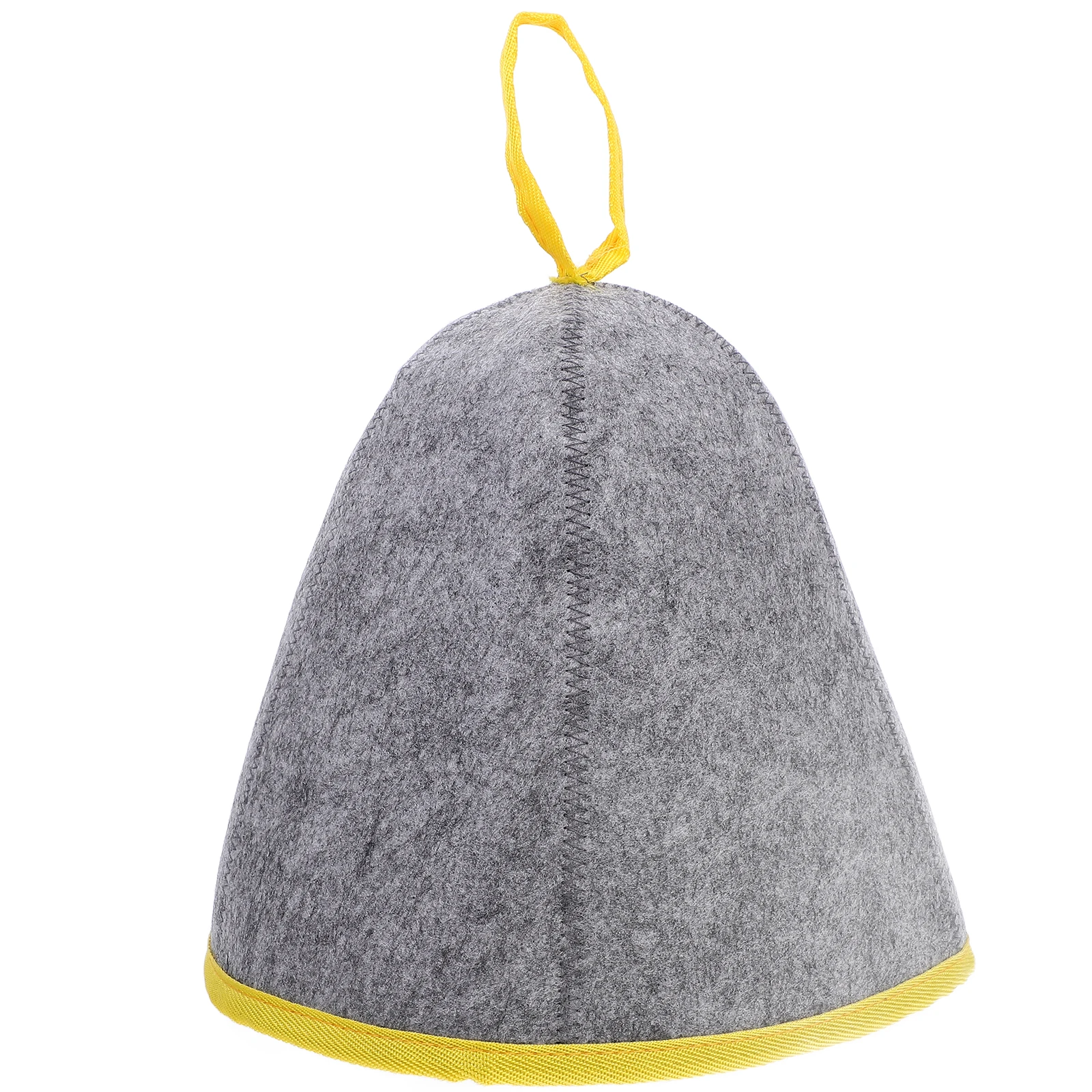 

Border Bath Cap Oversized Comfortable Sauna Hat Hair Drying Room Felt Bathing Accessories Lightweight Portable Sauna Supply Bath