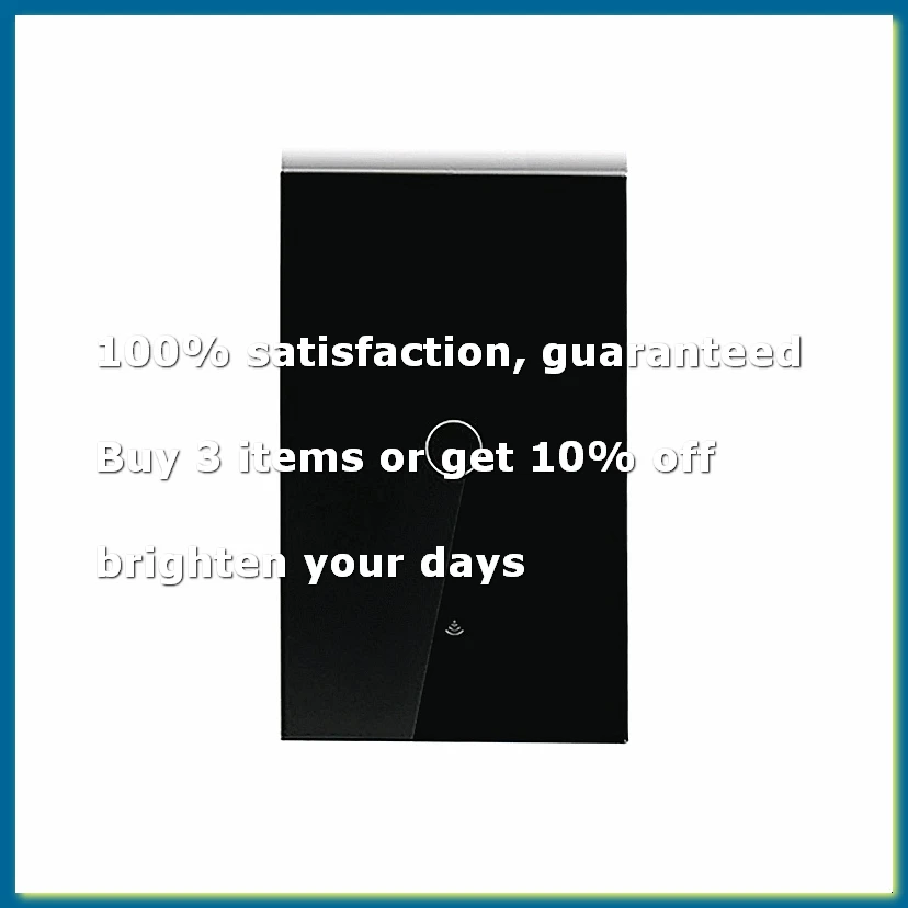 ●Tuya US Plug WiFi Smart Wall Switch 1 Gang No Neutral Wire Touch Sensor LED Light Switches Smart Home Black-A57M