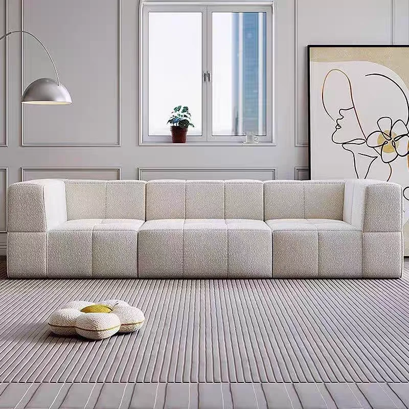 # Tufted Modular Sofa Set  Living Room Vacuum Compressed Fabric Home With Sponge