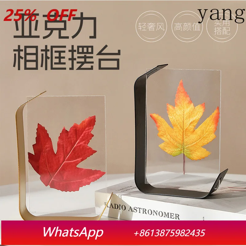 

CX Minimalist Creative Tabletop Decoration Photo Frame Stand, Showcasing Transparent Acrylic Ornaments