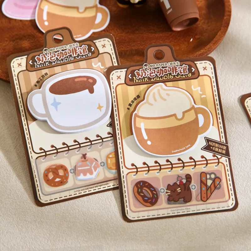 Imagen 6: Bloc de Notas Adhesivas Kawaii de 30 Hojas con Lista de Tareas Diarias, Papel de Mensajes con Dibujos Animados Estilo INS para Scrapbooking y Material Escolar