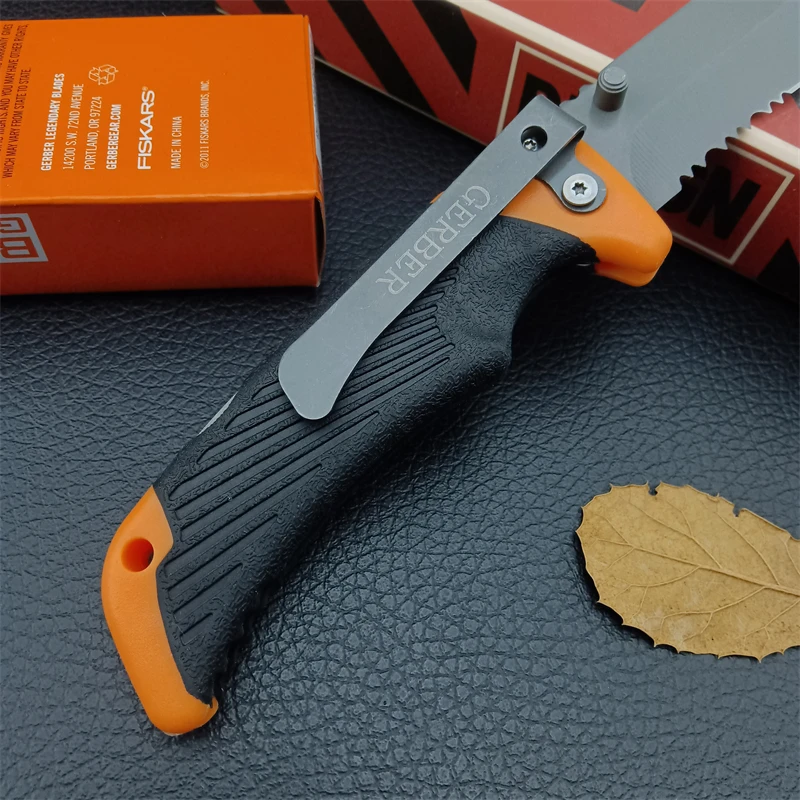 Gobo Folding Hunting Tactics Cutting Fishing Rubber Handle Self Defense Survival EDC Tool Folding Knife