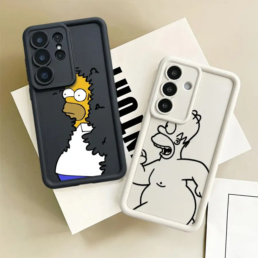 Phone Cover Case for Samsung Galaxy S26 Ultra S21 S20FE S22 S25 Edge S24 Plus S24Ultra S23 FE S25 Fashion The Simpsons