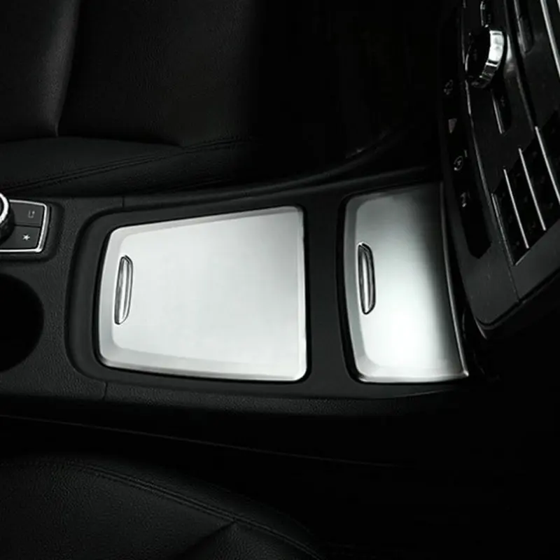

SBTMY для Mercedes Benz A 180 220 CLA GLA 200 2013-18 Автомобильная центральная панель для хранения чашек для воды, декоративная нашивка из АБС-пластика