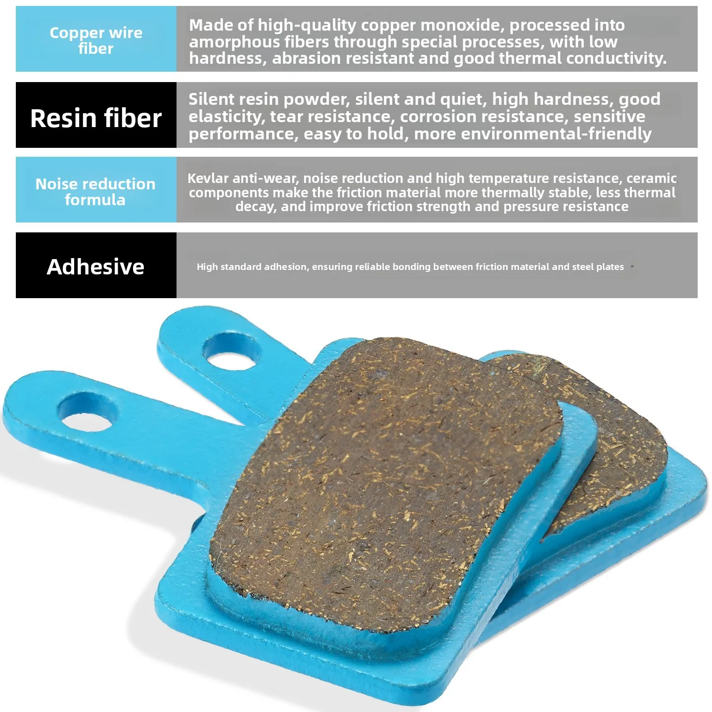 

25 pairs Box packed Mountain bike disc brake pads copper fiber multi-metal brake M355 M446 oil disc brake pads Bicycle