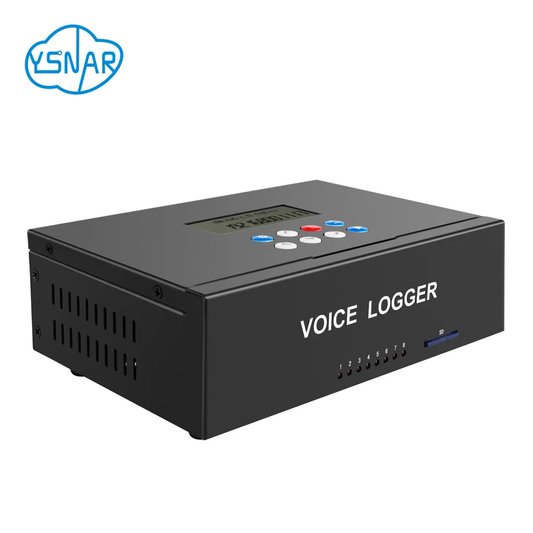 4CH Customized Standalone Telephone Call Voice Recorder, 4-Line Affordable Network Digital Voice Logger with SDK/API & SD Card