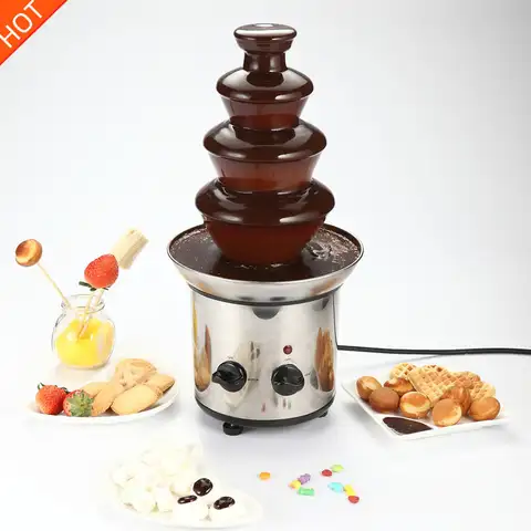 초콜릿 분수 기계 베이킹 호텔 뷔페 작은 4단계 Diy 초콜릿 폭포 국수 붙여넣기 기계