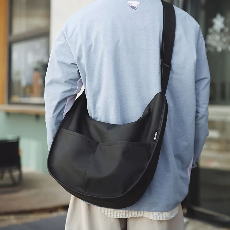 Dumpling Shaped Bag Summer Women Men Tote Bags Multi Large Capacity Lightweight Color Block Shoulder Handbag For Travel