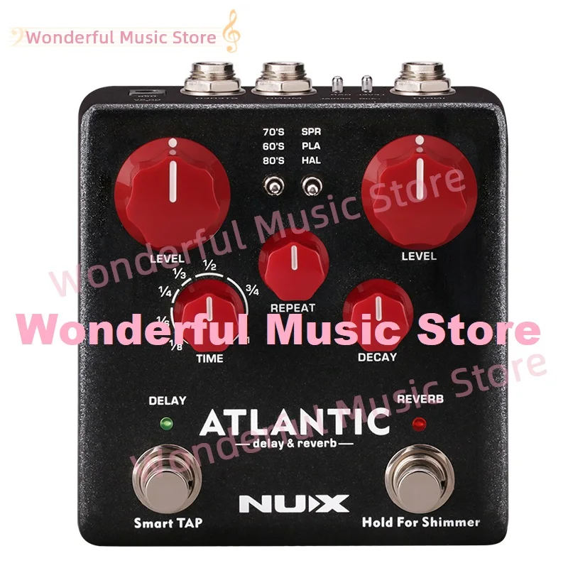 

NUX NDR-5 VERDUGO ATLANTIC delay reverb guitar effect pedal switch pedal electric overload guitar instrument