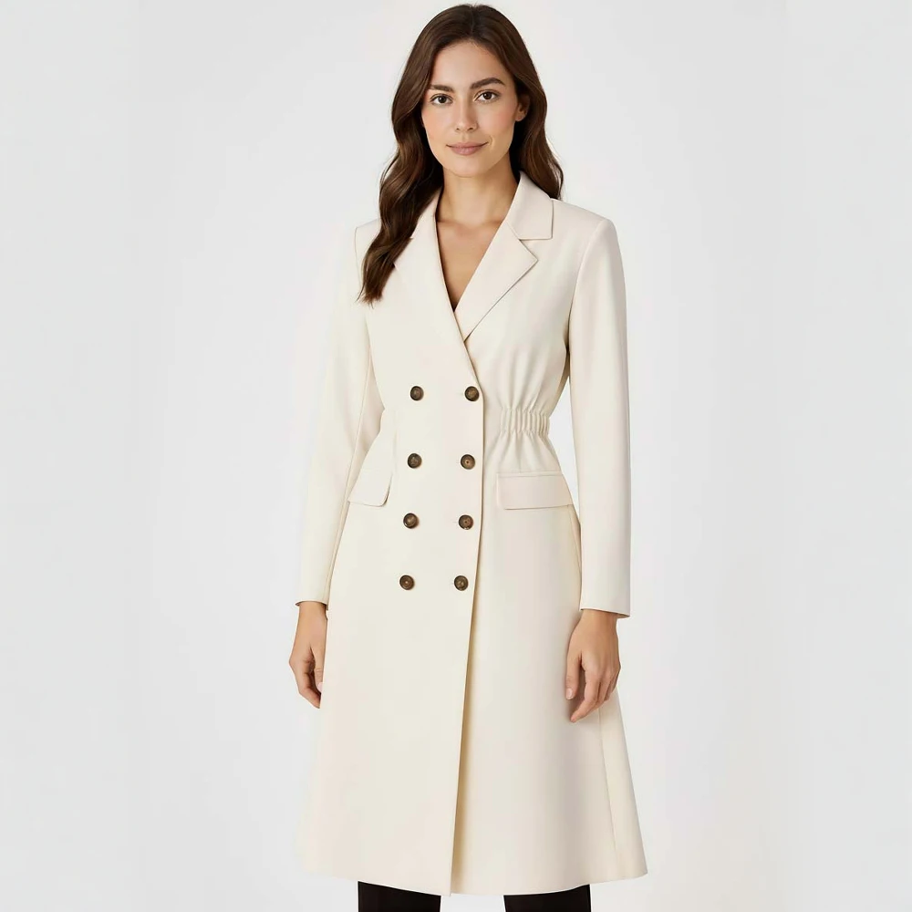 

Осенне-зимний костюм прямого кроя с длинными рукавами, модная рабочая одежда, одежда для женщин