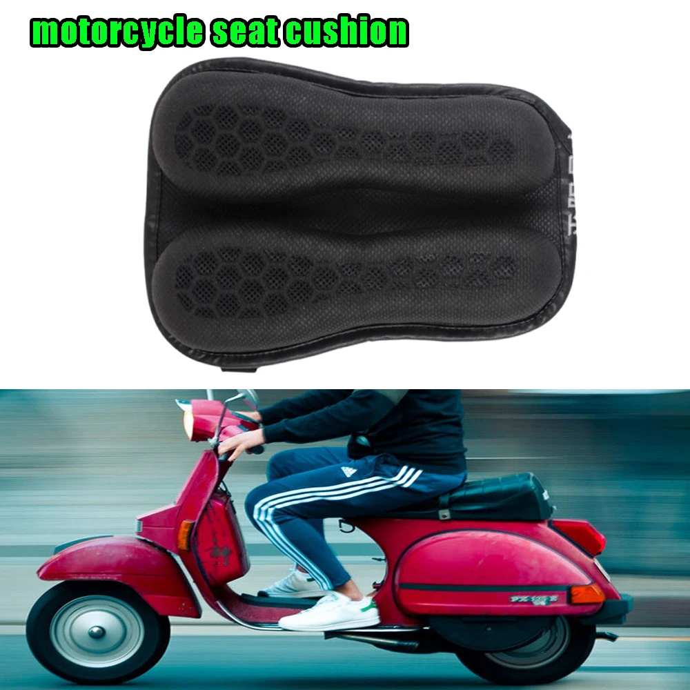 

Motorcycle Seat Cushion Foldable Gel Seat Cover Pad Universal 3D Honeycomb Structure Seats Cushion W/Breathable for Long Rides