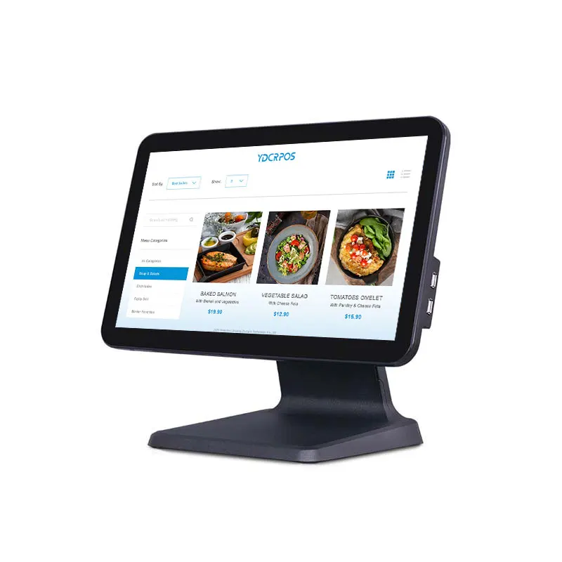 15 Inch Aluminium Alloy Touch Screen POS Cash Register Machine All in One Pos System