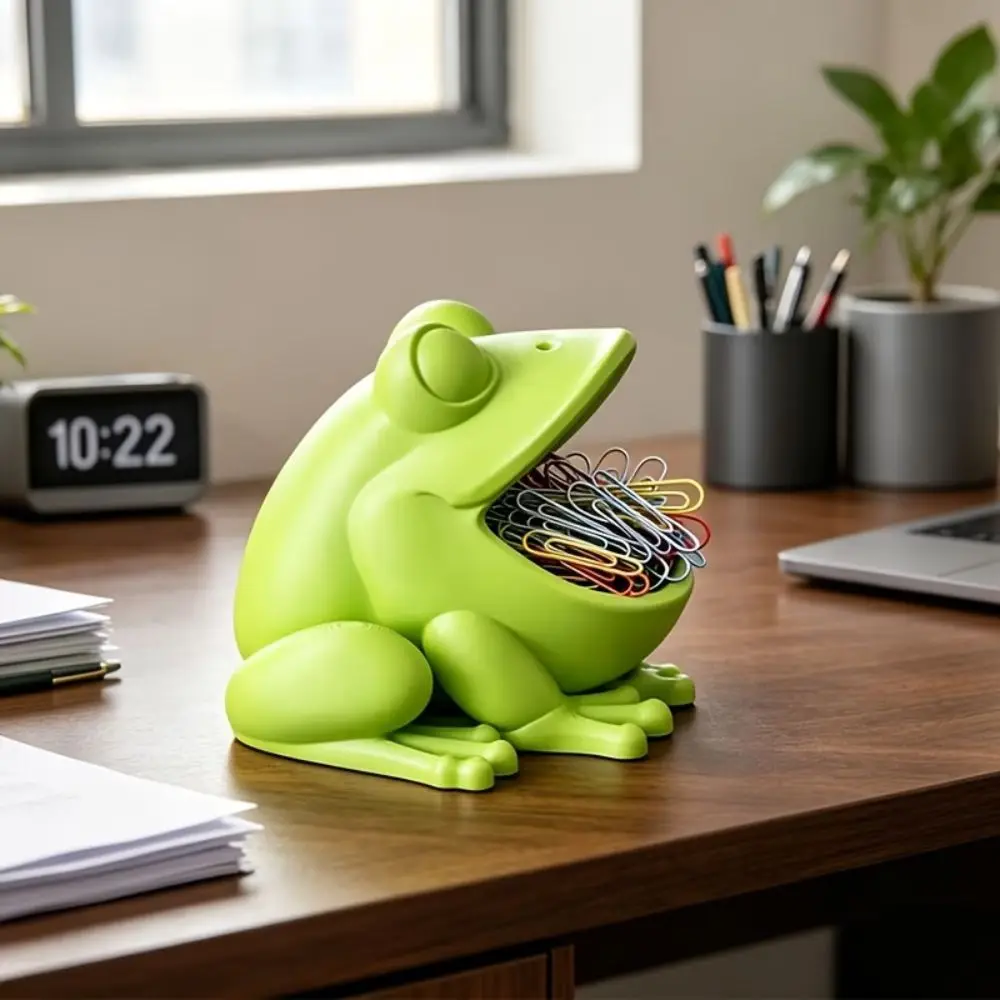3D Printed T-Rex Pencil Holder Frog Animal Stationery Storage Dinosaur Desk Organizer Large Capacity PLA Material