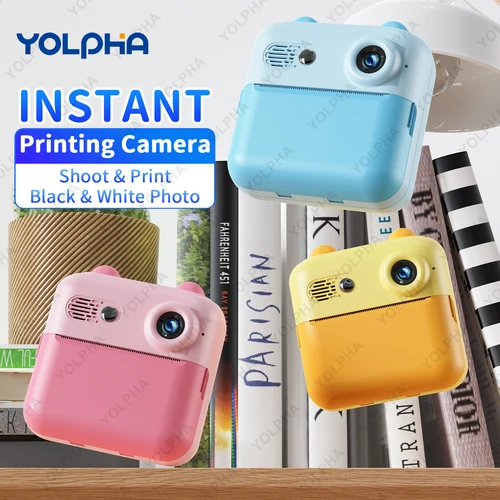 Cámara para niños con impresión instantánea, cámara de impresión instantánea HD para niños, cámara digital selfie para niños y niñas, juguetes ideales para niños, regalos