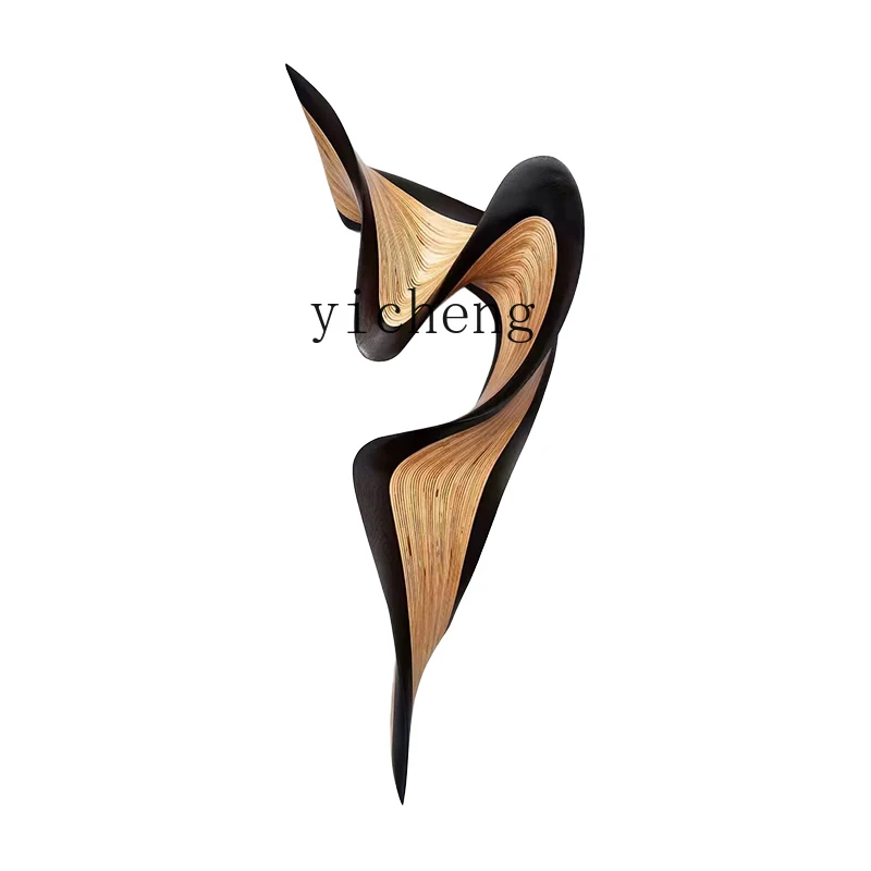 BJ-16 three-dimensional wood carving wall decoration sales office wall installation hotel  background wall decoration pendant