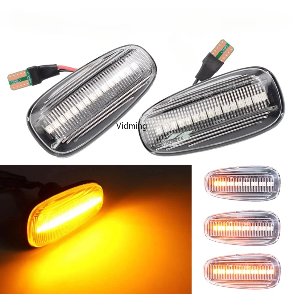 

Dynamic LED Fender Turn Signal For Opel Astra G 1998-2009 Zafira A 1999-2005 Side Marker Lights lamps 2000 2001 2002 2003 2004