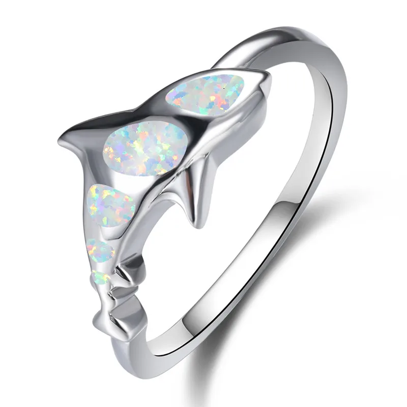 

Unique Design Precious White Orange Blue Fire Opal Rings Luxury Boho For Women Engagement Finger Ring Gift for Lovers' Jewellery