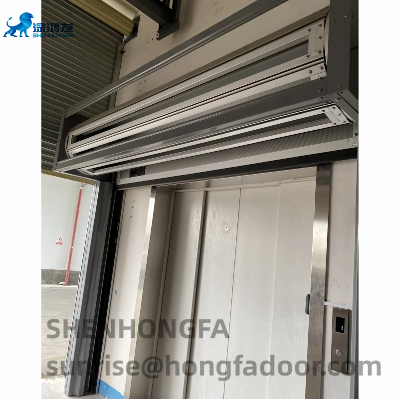 Security Spiral Roll Up Shutter Door Automatic Insulation Aluminum Rolling Gates High Speed Open Close Electric Control Workshop