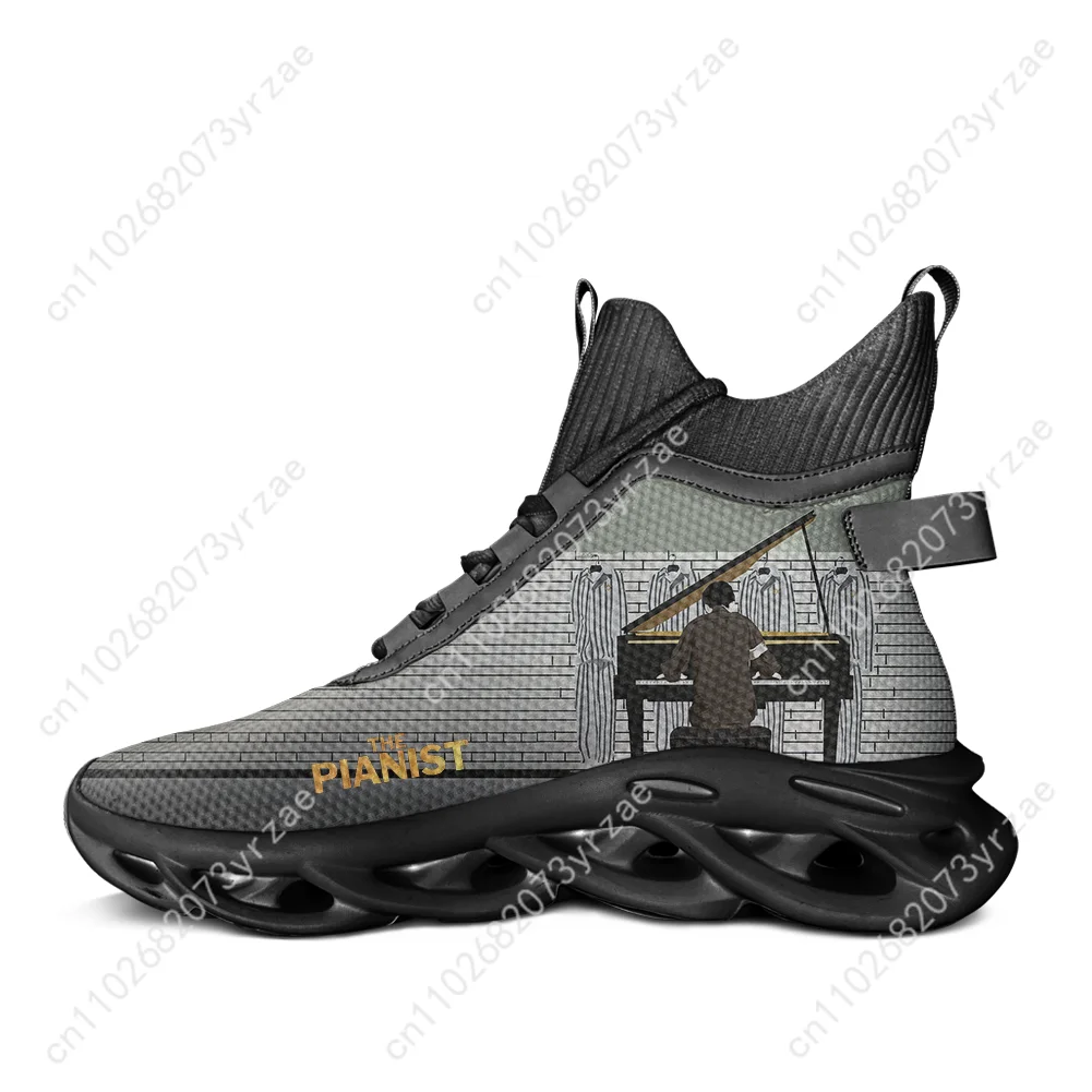 The Pianist High Top Flats Sneakers Mens Womens Sports Shoe High Quality Fashion Sneaker Lace Up Mesh Footwear Custom Made Shoes