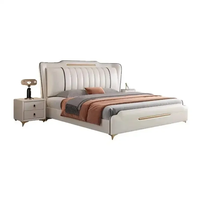 Designer Modern Waterproof Bed Frame Princess Monster Frames Double Bed Headboards Storage High Camas Matrimoniales Furniture