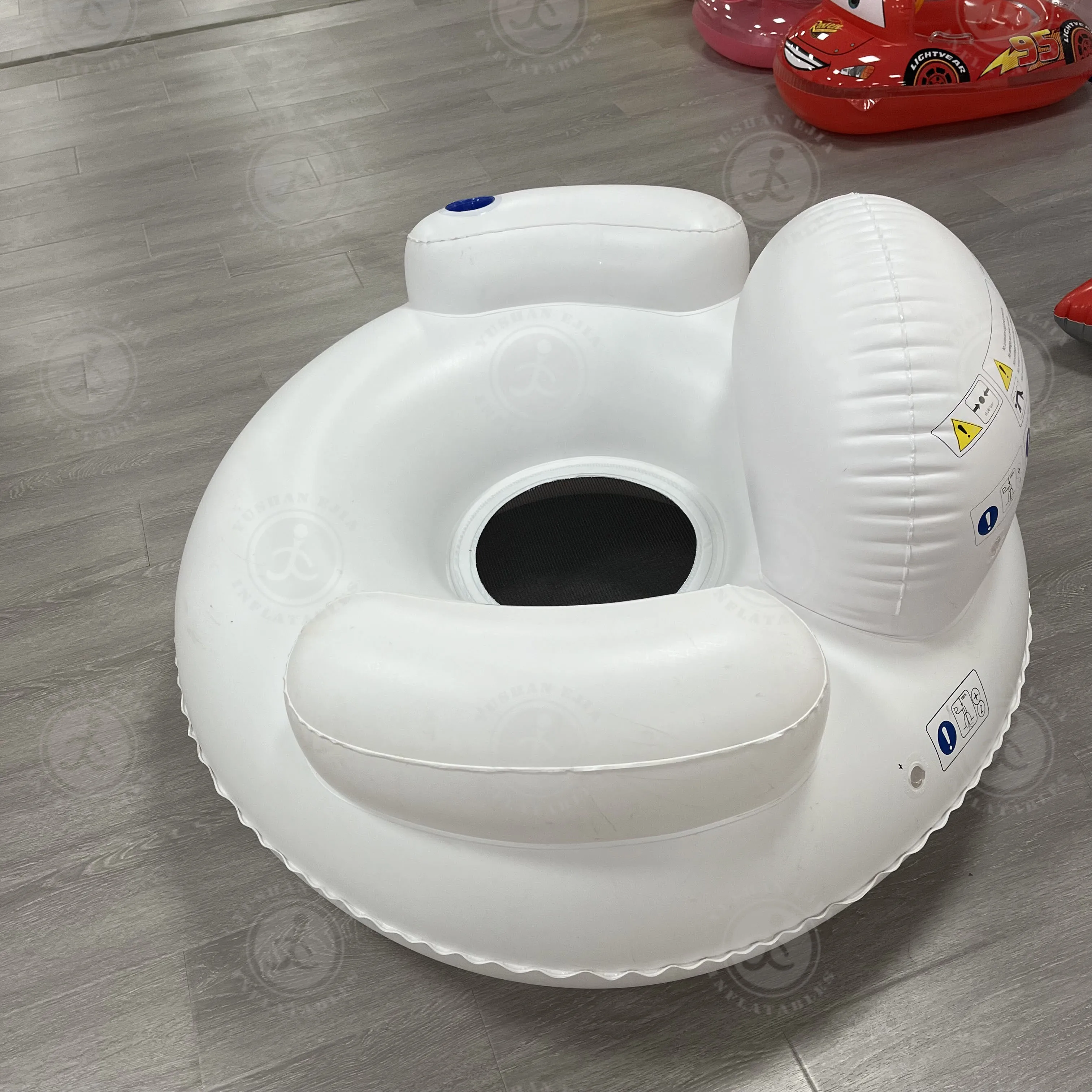 Vinil PVC Air Blow Cadeira De Piscina Inflável, Assento De Flutuador De Água, Espreguiçadeira De Piscina, Alta Qualidade