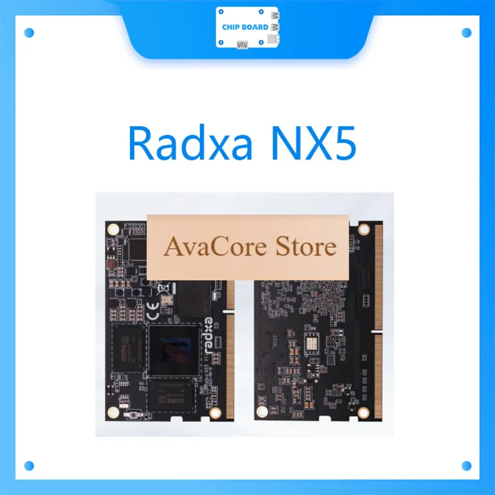 AvaCoreRadxa NX5 Rockchip RK3588S Eight-Core CPU Compute Module A High Performance Embedded SoM With SODIMM Interface