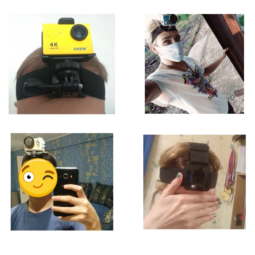 Go Pro аксессуары головной ремень для камеры Gopro 9 8 7 6 5 SJ4000 SJ7 Sj9 DJI OSMO AKASO EK7000/Brave 4 5 6/V50/APEMAN ODRVM Fitfo