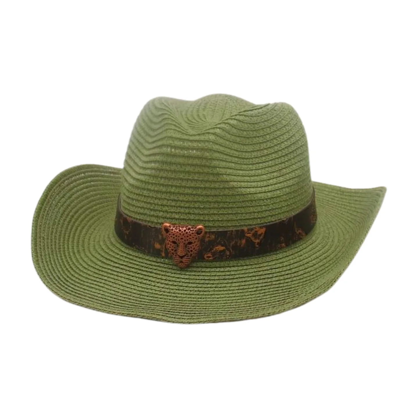 

New High-grade Ethnic Style Woven Straw Hat Women's Beach Seaside Travel Travel Straw Hat Western Wholesale Cowboy Hat
