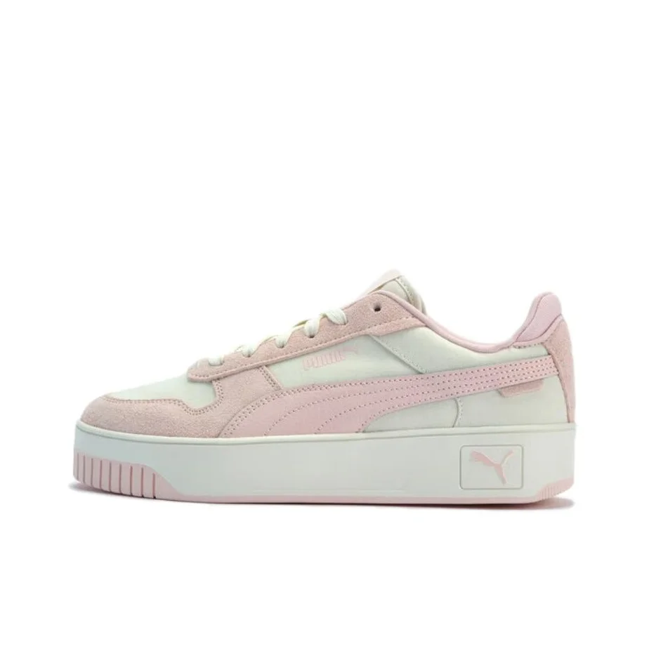 PUMA Carina Street Chaussures de skateboard basses pour femme Blanc Rose 405812-02