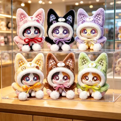 Supergg Picoco V2 Magic Lucky Cloak Cat Plush Pendant Blind Box Series Multiple Styles Cute Car Decoration Toy Mystery Box Gifts