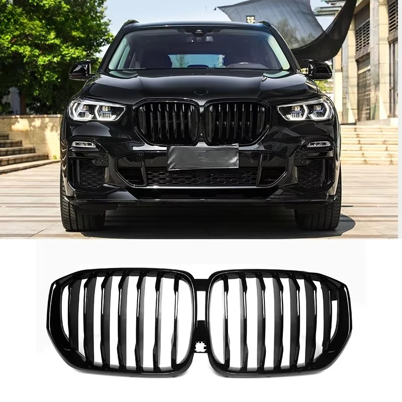 

Durable ABS Gloss Black Front Car Grille Single Line Design for G05 Series X5 2019+