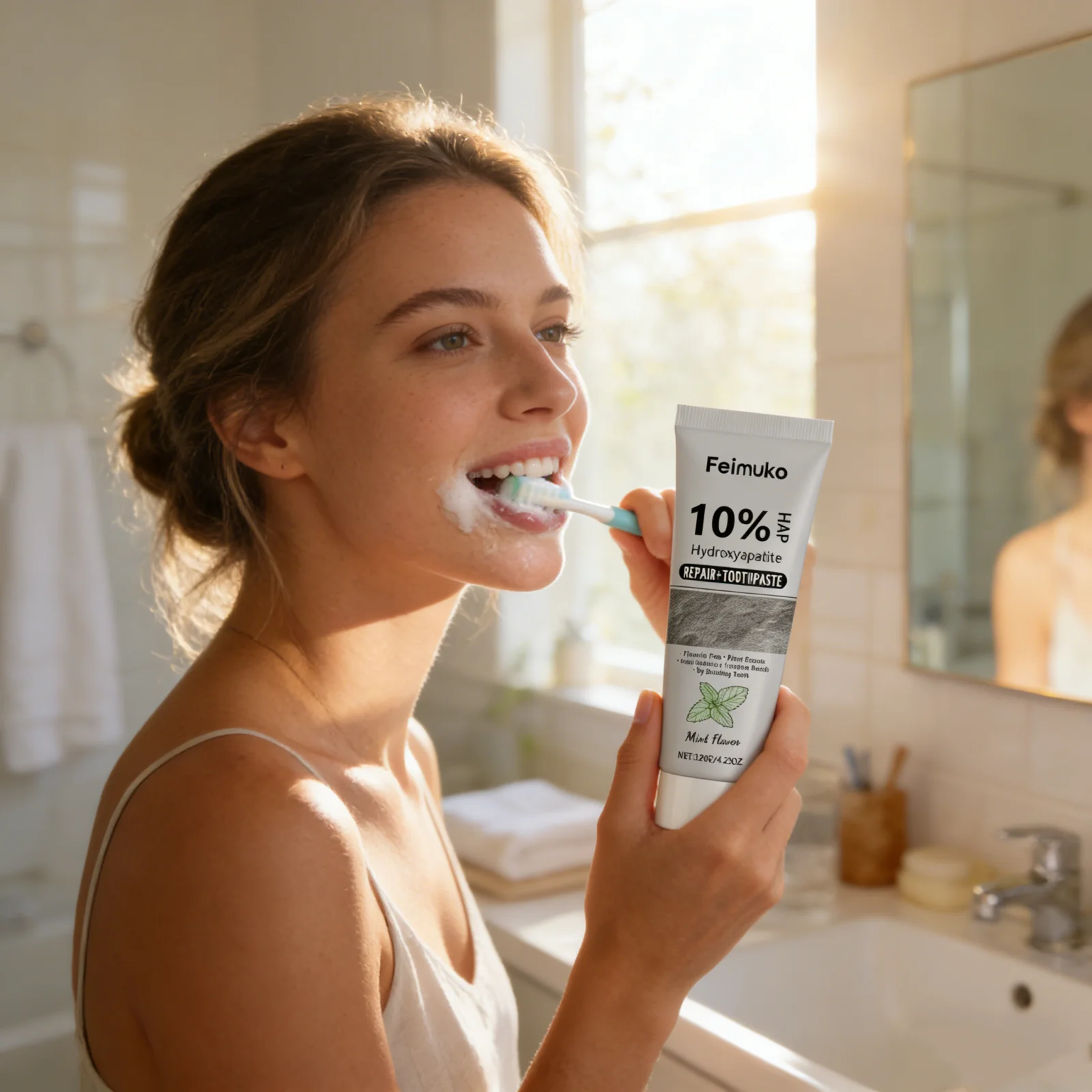 Cool Mint Teeth Whitening Toothpaste Reduce Plaque Anti Decay Brightening Fresh Breath Hydroxyapatite Tooth Cleaning Toothpaste