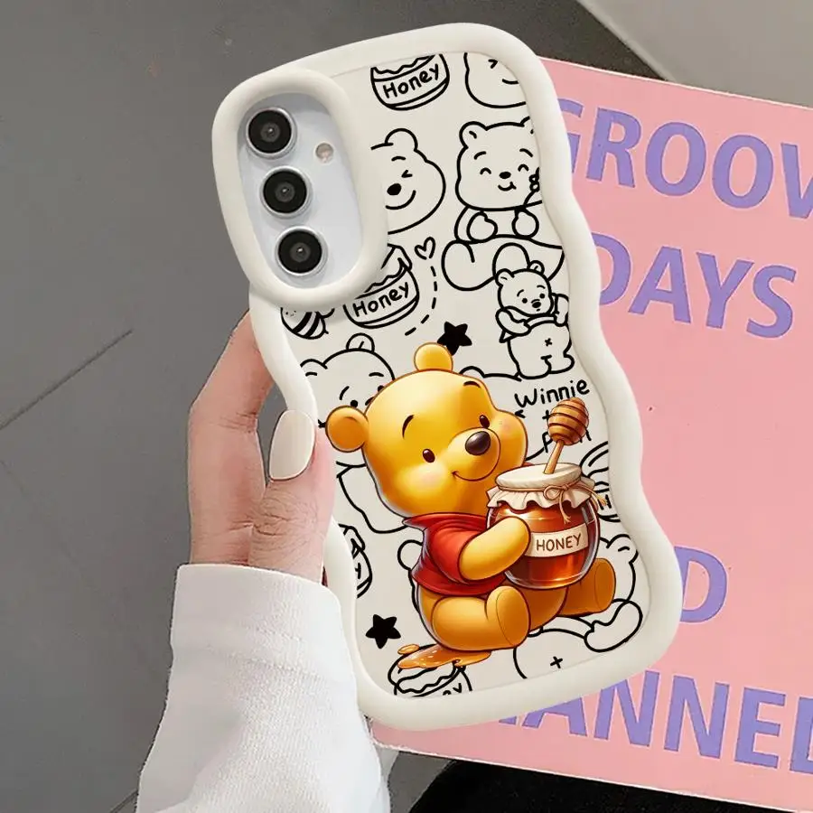กรณีTPUนุ่มสําหรับSamsung Galaxy A26 A25 A14 A36 A35 A21s A23 A24 A32 A11 A12 A15 A16 Disney Winnie The Pooh
