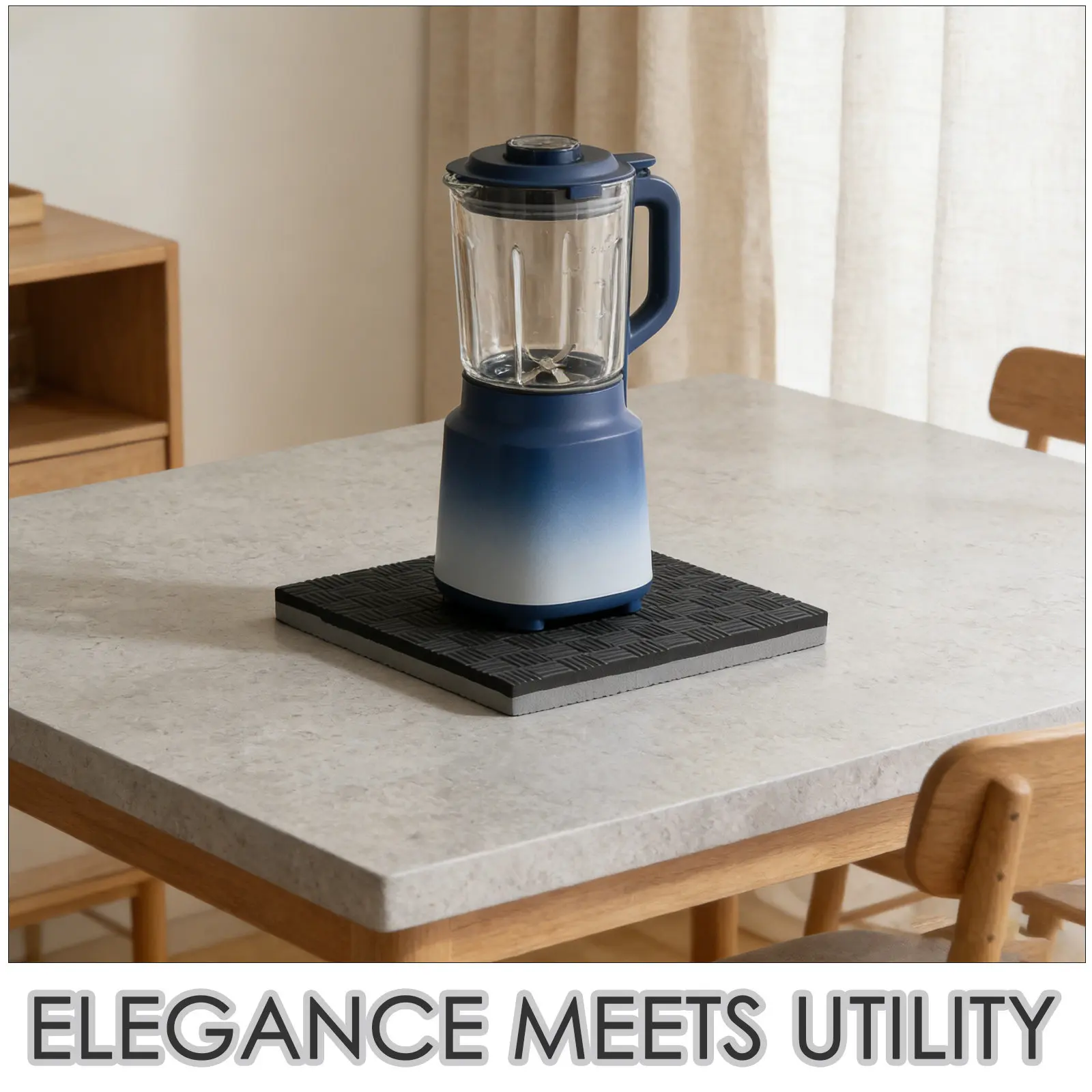 9.8 Inch Stable Blender Anti Vibration Mat Sound Dampening Pad Non Slip Mixer Shockproof Cushion for Operation