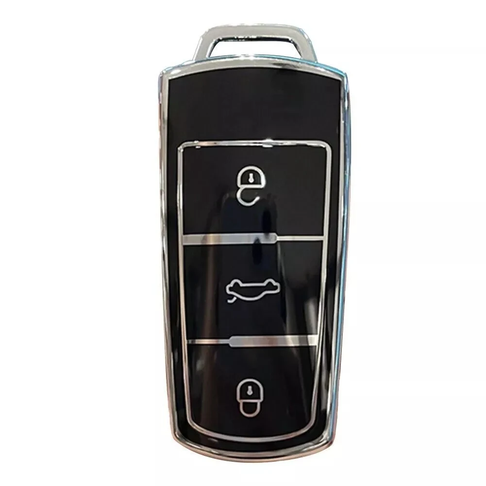 TPU Car Auto Key Case Cover Key Protect Cover Car Remote Key Case Cover Shell For Passat B6 B7 3 Colors Car Accessories